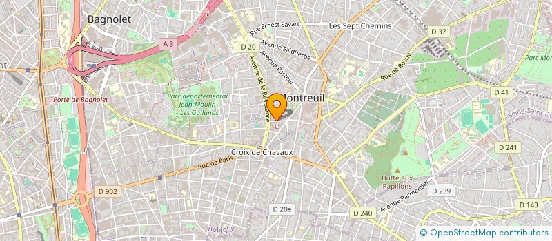 localisation de l'entreprise EUROPE EDITION à MONTREUIL