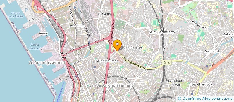 localisation de l'entreprise EUROPE ELECTRICITE EURELEC  MARSEILLE