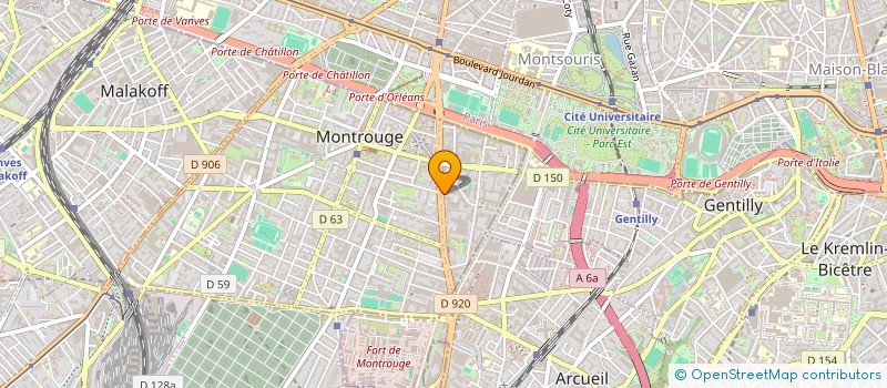 localisation de l'entreprise EUROPE EN PARALLELE/EUROPE TO COMPARE  MONTROUGE