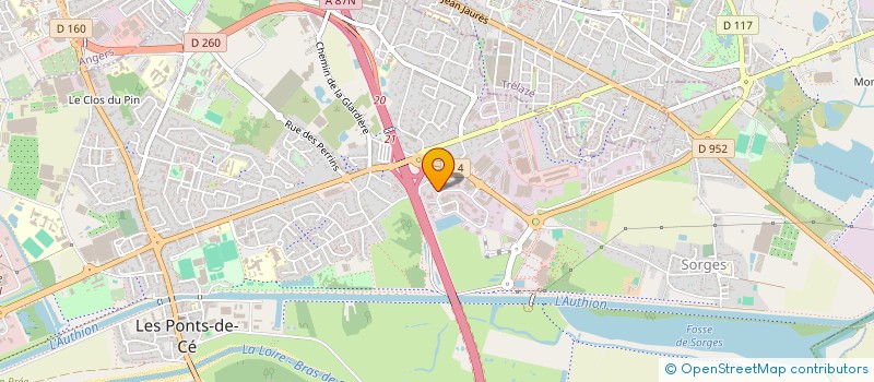 localisation de l'entreprise EUROPE ENERGIE  LES PONTS-DE-CE