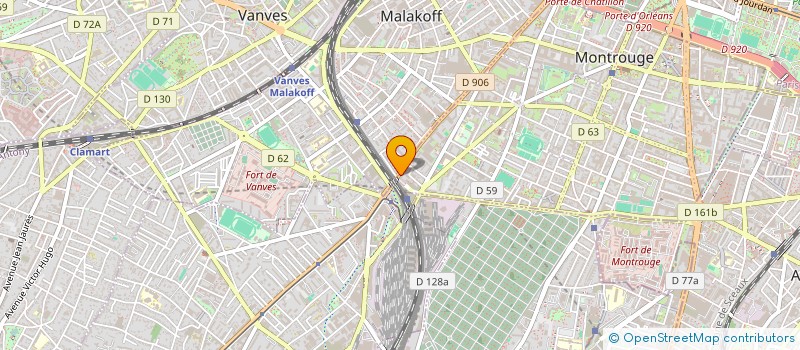 localisation de l'entreprise EUROPE ENVELOPPES à MONTROUGE
