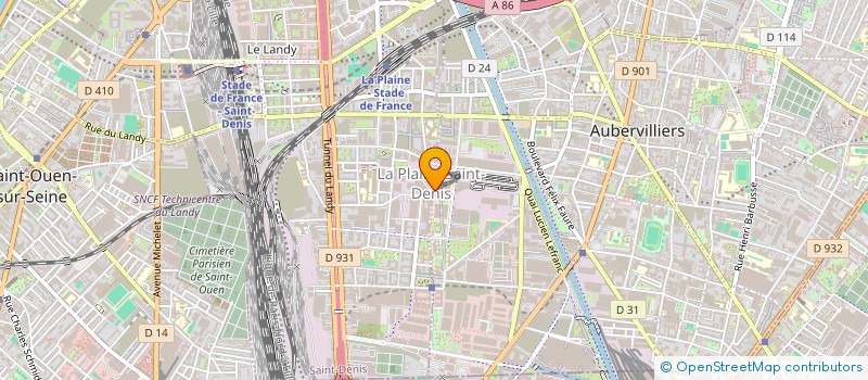 localisation de l'entreprise EUROPE EXPANSION à AUBERVILLIERS