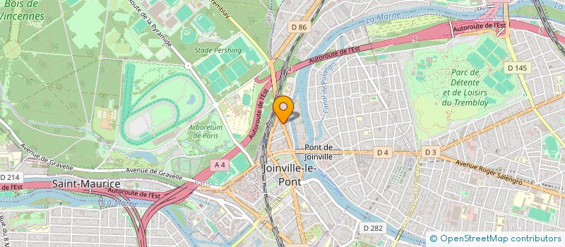 localisation de l'entreprise EUROPE EXPERTISE à JOINVILLE-LE-PONT