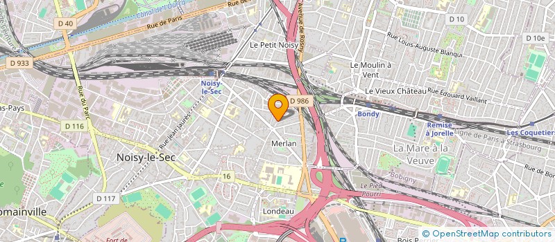 localisation de l'entreprise EUROPE EXPERTISE ET CONSEIL à NOISY-LE-SEC