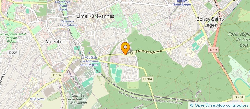 localisation de l'entreprise EUROPE EXPRESS  LIMEIL-BREVANNES