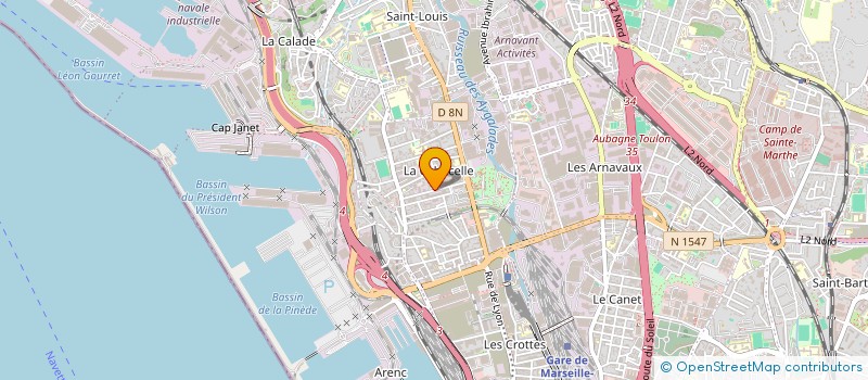 localisation de l'entreprise EUROPE FACADE.RENOV  MARSEILLE
