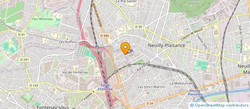 localisation de l'entreprise EUROPE FAST TRANSPORTS à FONTENAY-SOUS-BOIS