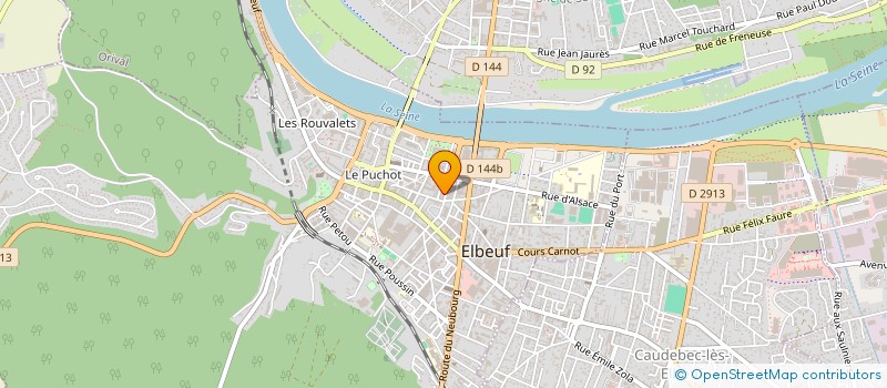 localisation de l'entreprise EUROPE FERMETURE à ELBEUF