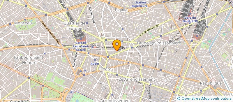 localisation de l'entreprise EUROPE FINANCE GESTION  PARIS