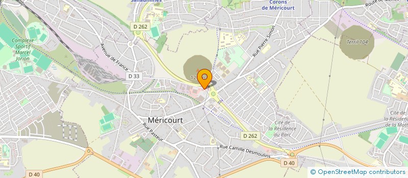 localisation de l'entreprise EUROPE FLEURS à MERICOURT