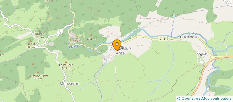 localisation de l'entreprise EUROPE FOURRAGES à DURBAN-SUR-ARIZE