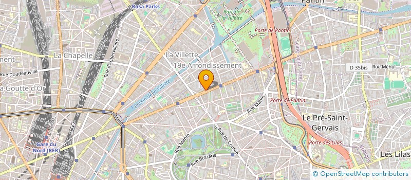 localisation de l'entreprise EUROPE GENERAL SERVICES  PARIS