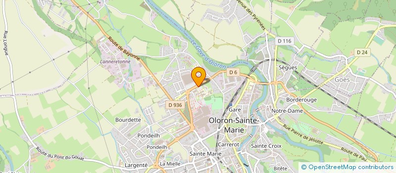 localisation de l'entreprise EUROPE GROUPEMENT SERVICES à OLORON-SAINTE-MARIE