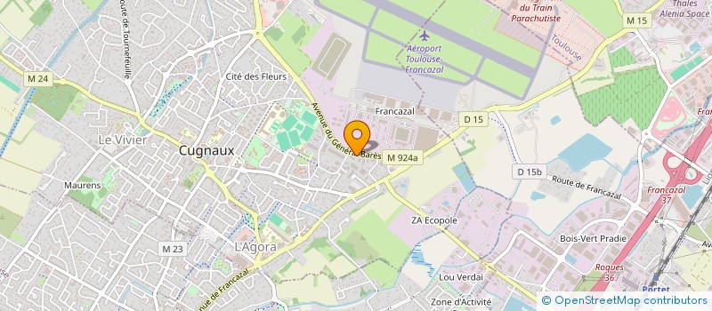 localisation de l'entreprise EUROPE HABITAT SARL à CUGNAUX