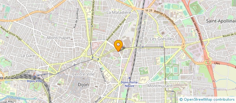 localisation de l'entreprise EUROPE HOTELS  DIJON