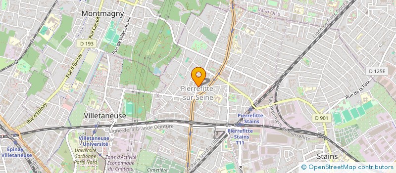 localisation de l'entreprise EUROPE IMMO 93 à PIERREFITTE-SUR-SEINE