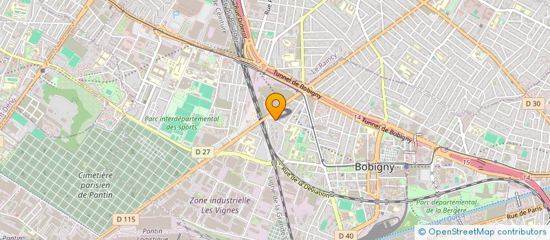 localisation de l'entreprise EUROPE IMMOBILIER  BOBIGNY