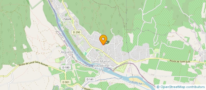 localisation de l'entreprise EUROPE IMMOBILIER (CDGS)  SAINT-MARTIN-D'ARDECHE