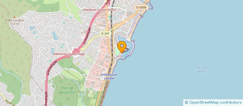 localisation de l'entreprise EUROPE INVESTISSEMENTS ET CIE à VILLENEUVE-LOUBET