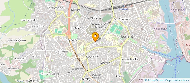 localisation de l'entreprise EUROPE INVESTISSEMENTS SERVICES à LORIENT