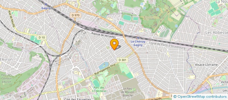 localisation de l'entreprise EUROPE JORDI CONSTRUCTIONS  GAGNY