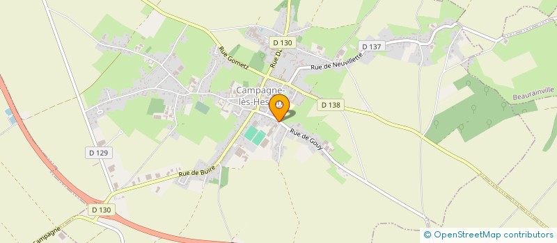 localisation de l'entreprise EUROPE LOGISTIQUE ENTREPOTS à CAMPAGNE-LES-HESDIN