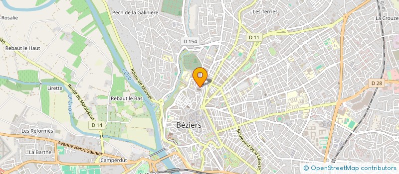 localisation de l'entreprise EUROPE LOISIRS à BEZIERS