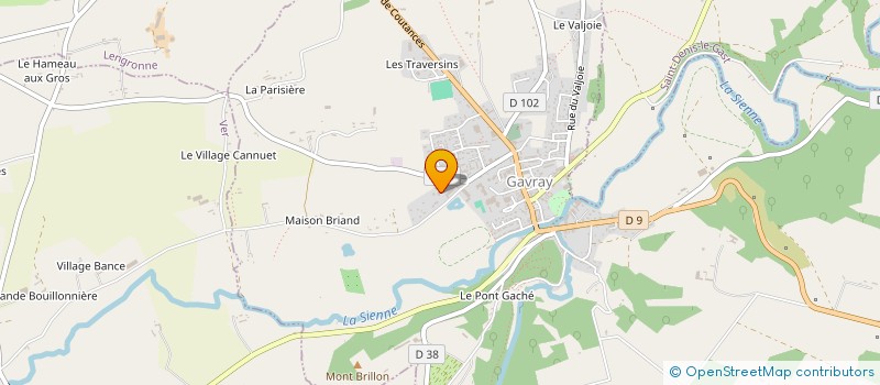 localisation de l'entreprise EUROPE LOISIRS  GAVRAY-SUR-SIENNE