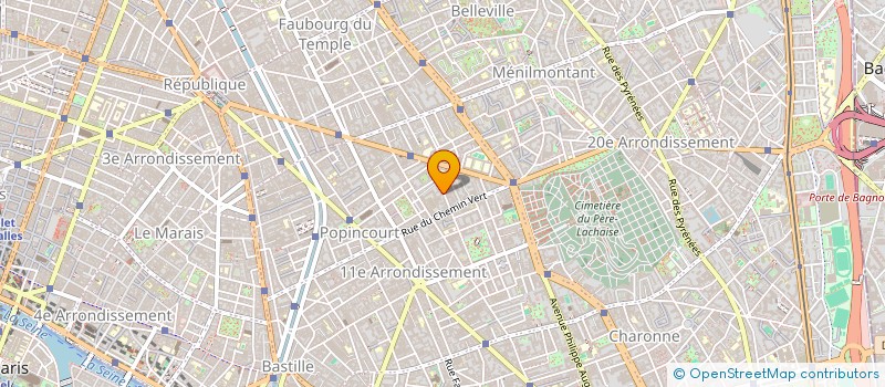 localisation de l'entreprise EUROPE MACONNERIE PLUS à PARIS