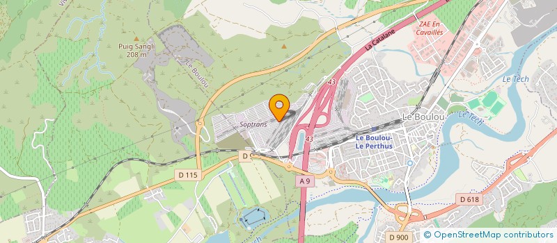 localisation de l'entreprise EUROPE MANAGEMENT IMPORT EXPORT  LE BOULOU