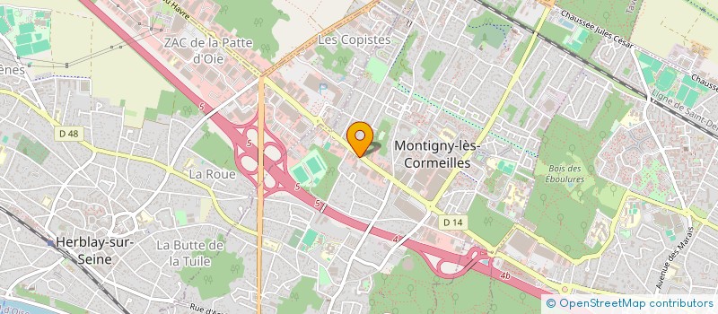 localisation de l'entreprise EUROPE MARBRES ET GRANITS à MONTIGNY-LES-CORMEILLES