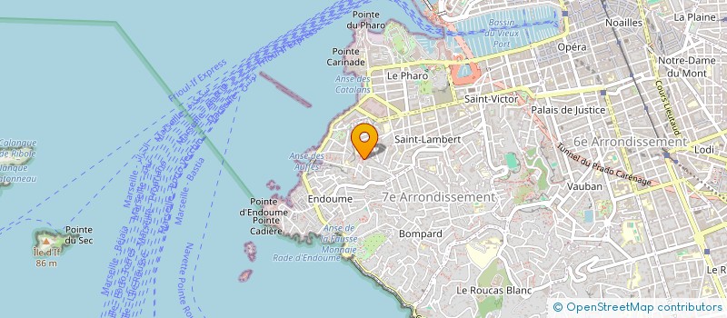localisation de l'entreprise EUROPE MEDITERRANEE NAUTISME à MARSEILLE