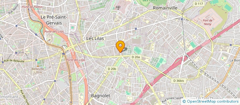 localisation de l'entreprise EUROPE MENAGER  BAGNOLET