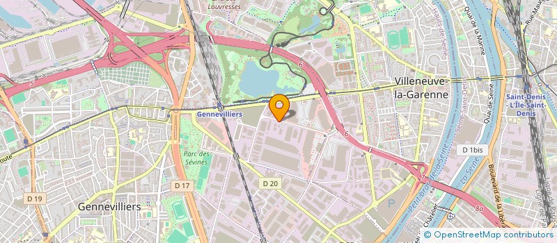 localisation de l'entreprise EUROPE MONTAGE BATIMENT TRAVAUX PUBLICS à GENNEVILLIERS