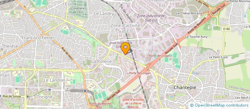 localisation de l'entreprise EUROPE MOTORS  RENNES