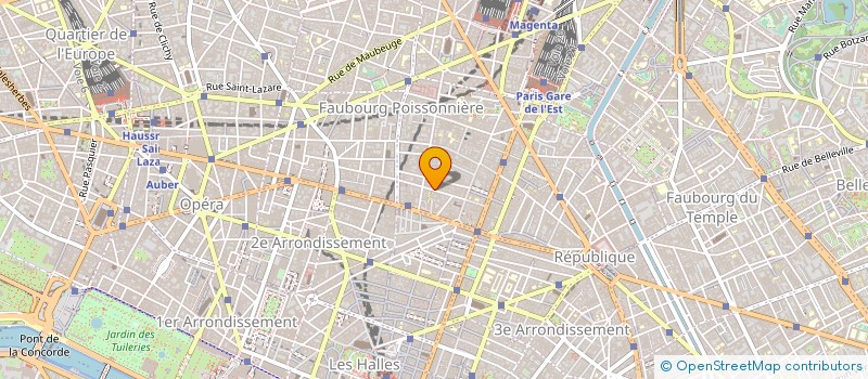 localisation de l'entreprise EUROPE NEGOCE à PARIS