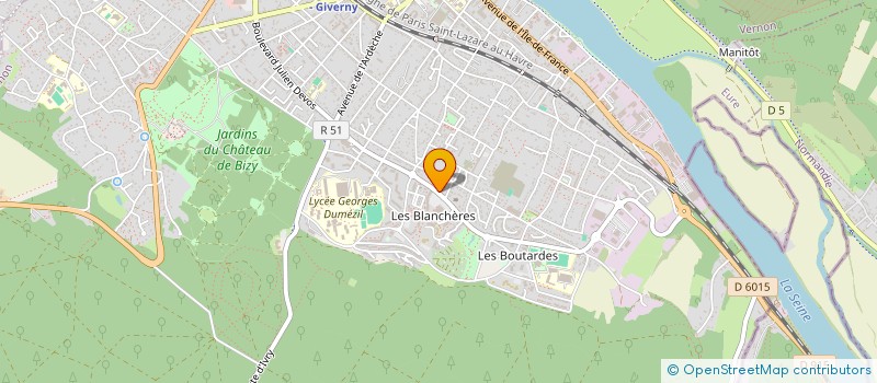 localisation de l'entreprise EUROPE NEGOCES SH à VERNON