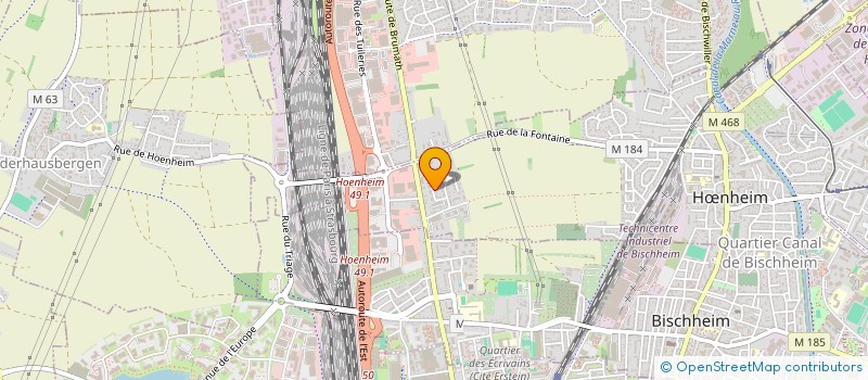 localisation de l'entreprise EUROPE NET à HŒNHEIM