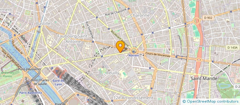 localisation de l'entreprise EUROPE NEW DECOR  PARIS