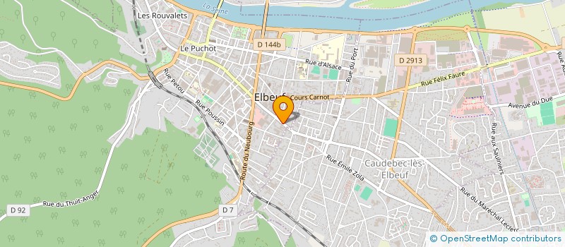 localisation de l'entreprise EUROPE ORTHO à ELBEUF