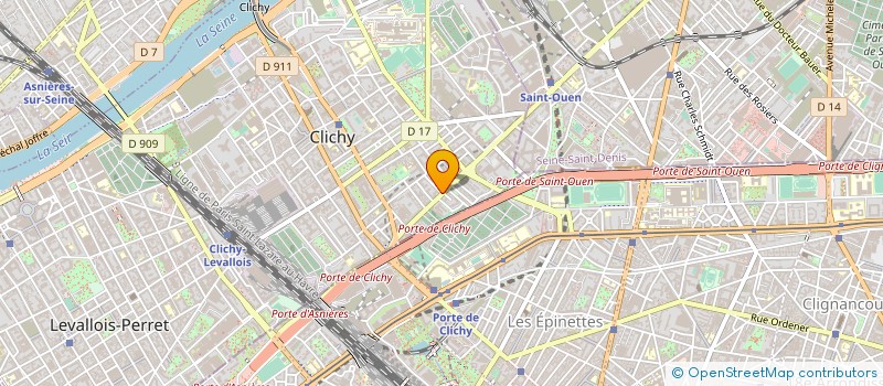 localisation de l'entreprise EUROPE PLUS à CLICHY