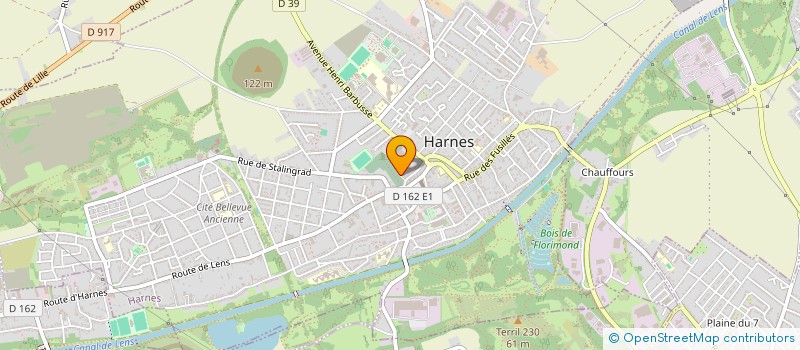 localisation de l'entreprise EUROPE PRIMEURS  HARNES