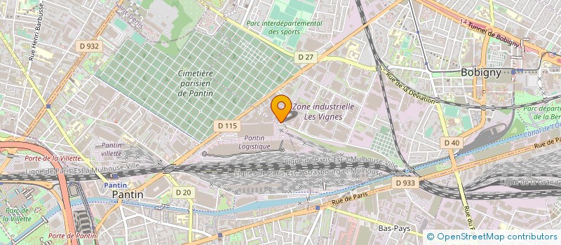localisation de l'entreprise EUROPE PRINT BOX à BOBIGNY