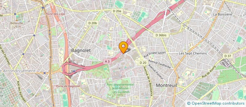 localisation de l'entreprise EUROPE PROTECT FIRE GUARD SARL à BAGNOLET