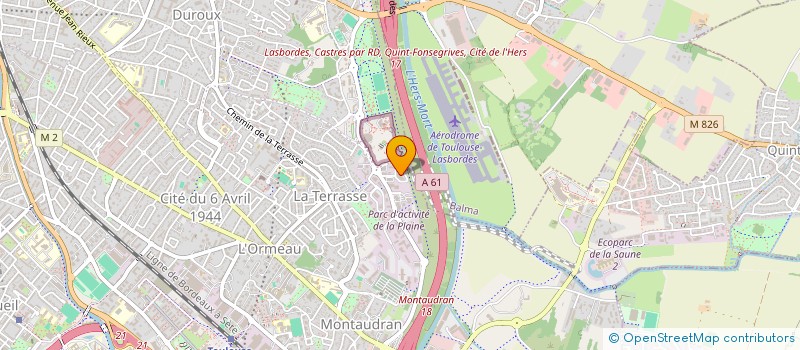 localisation de l'entreprise EUROPE QUALITE MIDI PYRENEES à TOULOUSE