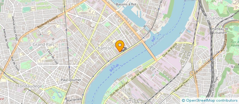 localisation de l'entreprise EUROPE RATIO CONSEIL FORMATION à BORDEAUX