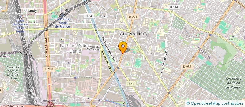 localisation de l'entreprise EUROPE RAVAL à AUBERVILLIERS