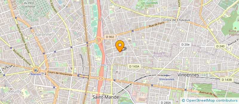 localisation de l'entreprise EUROPE RENOVATION DECOR à MONTREUIL