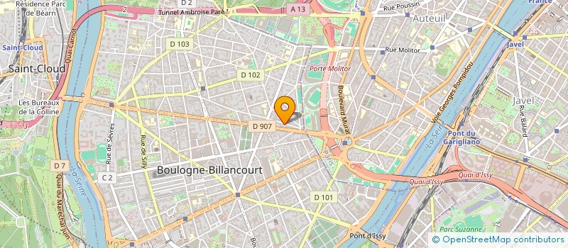 localisation de l'entreprise EUROPE SAILING à BOULOGNE-BILLANCOURT