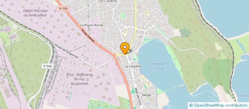 localisation de l'entreprise EUROPE SANTE DISTRIBUTION à FOS-SUR-MER